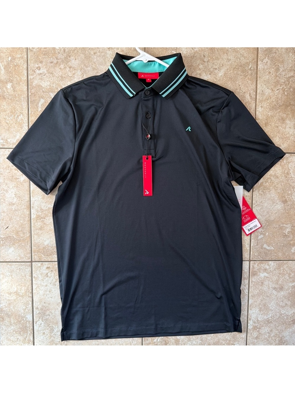 Medium - Men - Redvanly Black Athletic Luxury Polo (NWT)